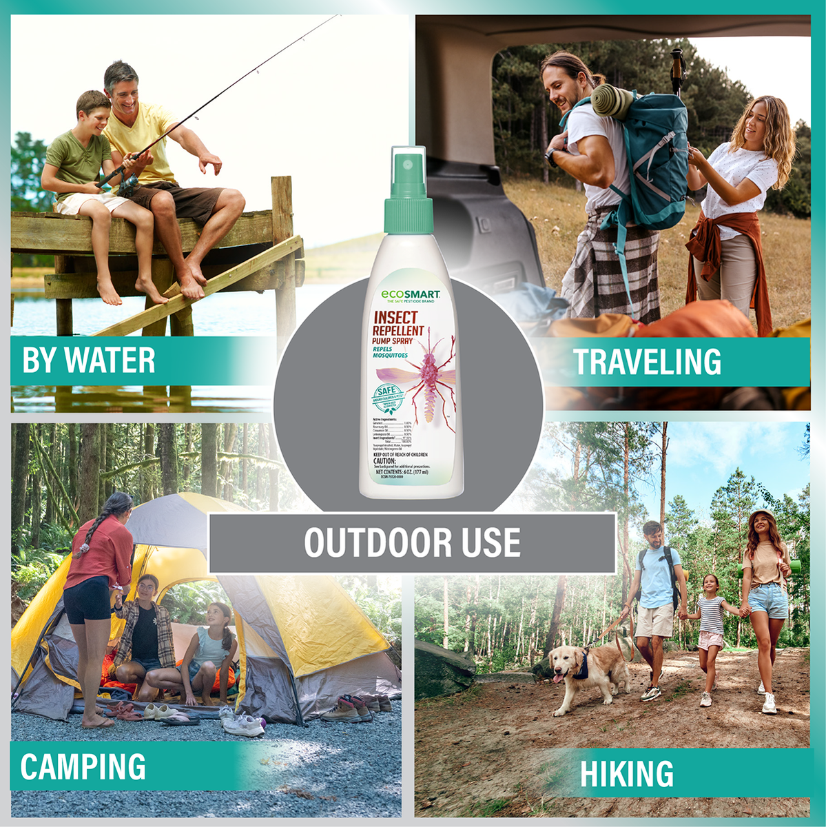 mosquito spray for plants Insect Repellent – 6oz – Pump Spray – EcoSMART a div. of the Kittrich  Corporation