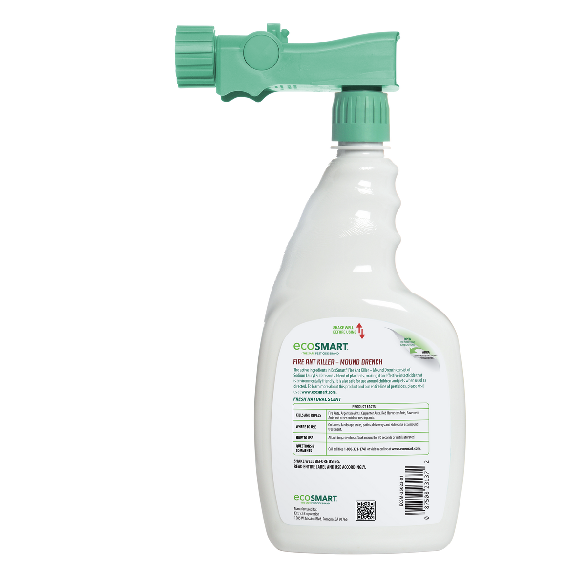 natural spray for ants in garden Fire Ant Killer Mound Drench – 32 oz – EcoSMART a div. of the Kittrich Corporation