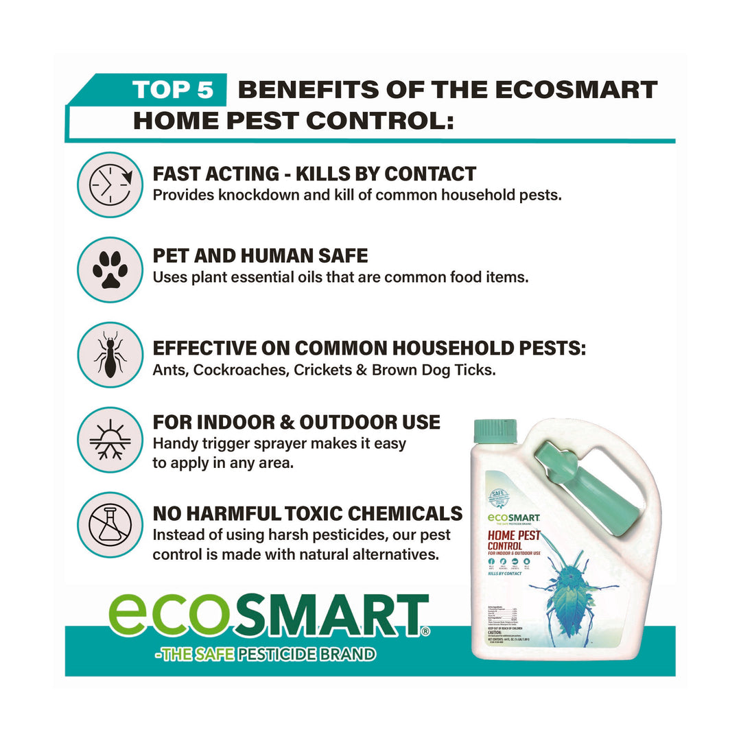 safe indoor plant pesticide Home Pest Control – 64 oz – Ready to use – EcoSMART a div. of the Kittrich Corporation