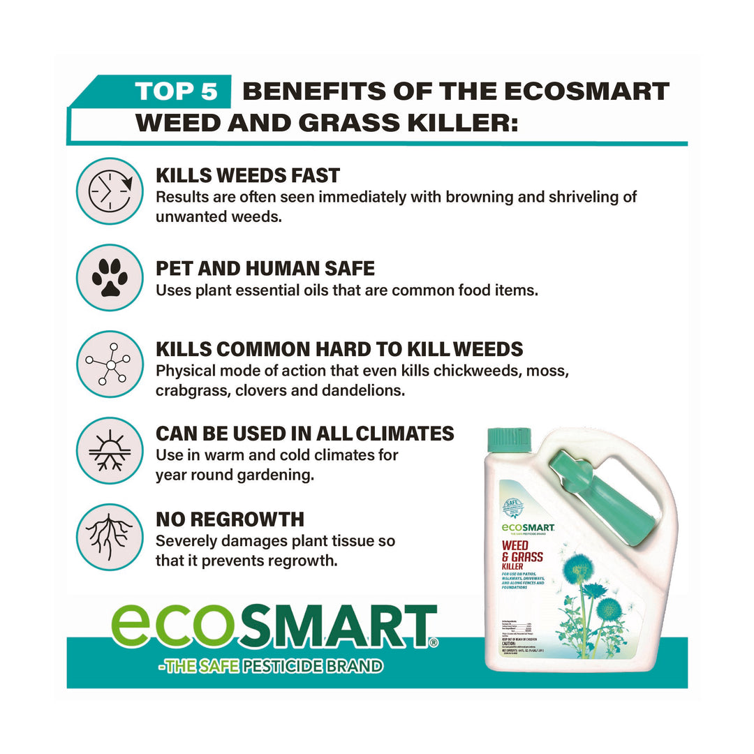 herbicide that kills everything Weed & Grass Killer – 64 oz – Ready to use – EcoSMART a div. of the Kittrich Corporation