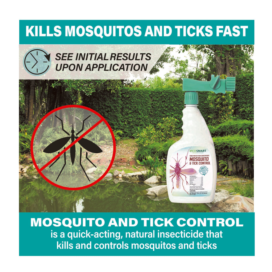 Mosquito & Tick Control – 32 oz – Hose End – EcoSMART a div. of