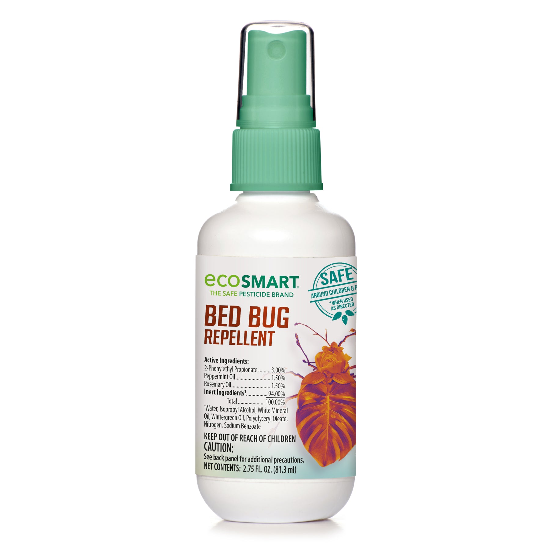 Bed Bug Repellent – 2.75 oz – Travel Size – EcoSMART a div. of the