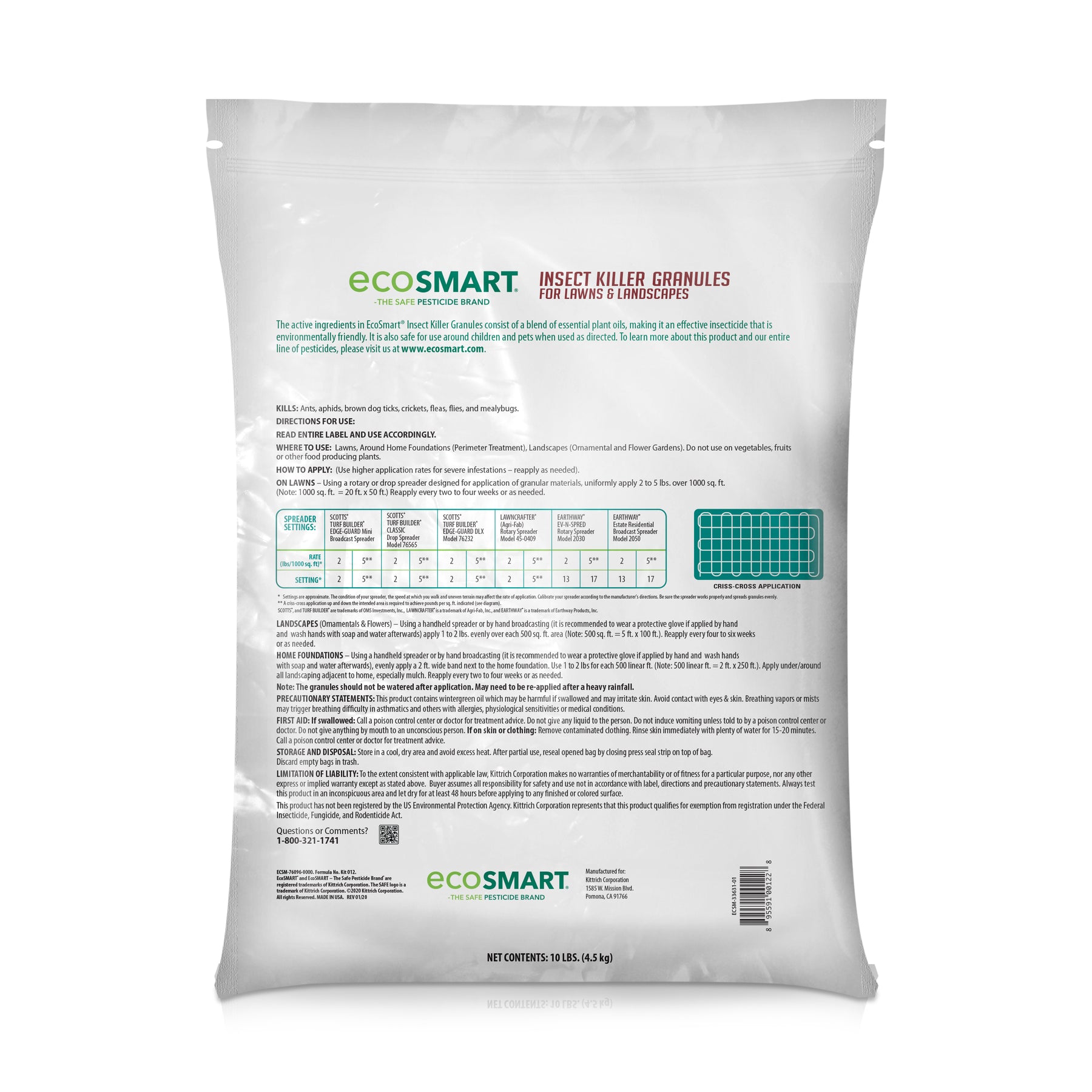 Granules Insecticides Names Insect Killer Granules – 10 lb Bag – EcoSMART a div. of the Kittrich ...